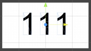 Unity テキストの中心点を変更する方法 桁が変わるとテキストがずれる
