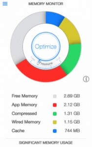 Mac メニューバーに空きメモリを表示する無料アプリ[Memory Monitor]