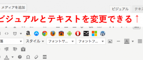 【WordPress】 テキストからビジュアルに変更できない時の対処法