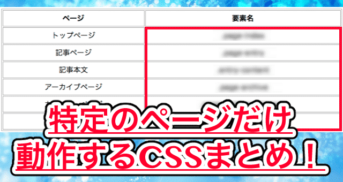 【はてなブログ】特定のページだけ動作するCSSまとめ