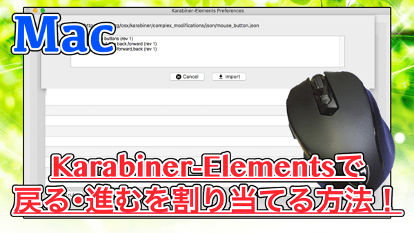 Karabiner-Elements 5ボタンマウス