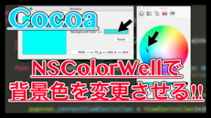 【Swift】NSColorWellでビューの色を変更する使い方