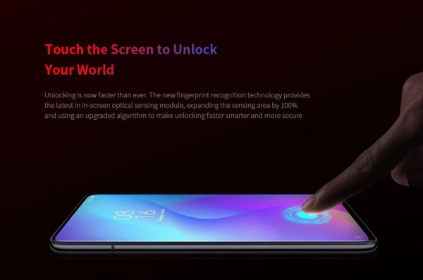 Xiaomi Mi 9T 液晶内蔵指紋認証パネル